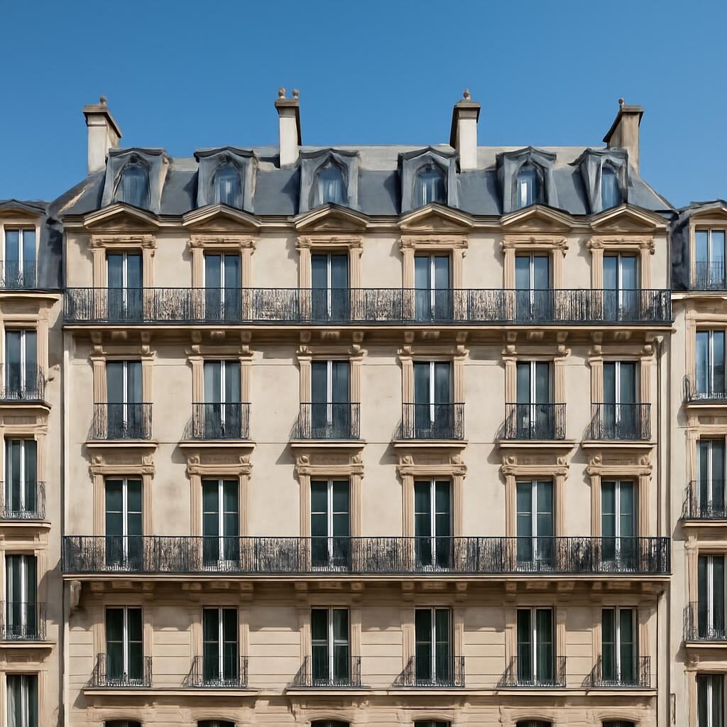 Immeuble haussmannien parisien, location appartement
