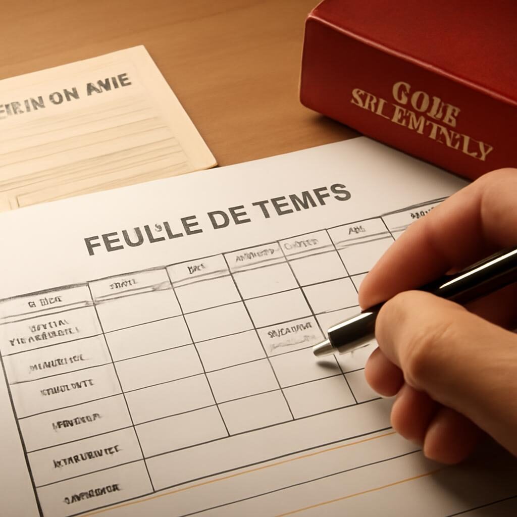 Feuille de temps française et code du travail