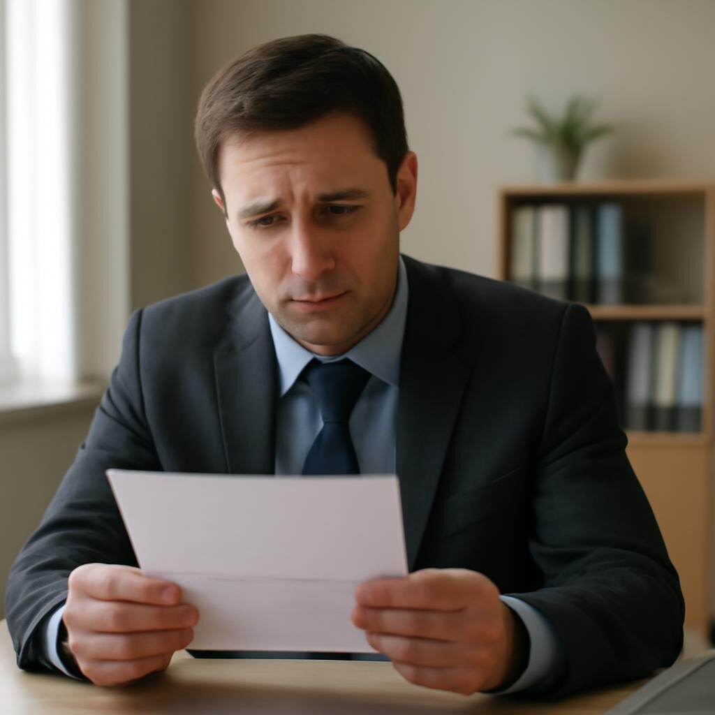 Licenciement économique : salarié recevant une lettre de notification