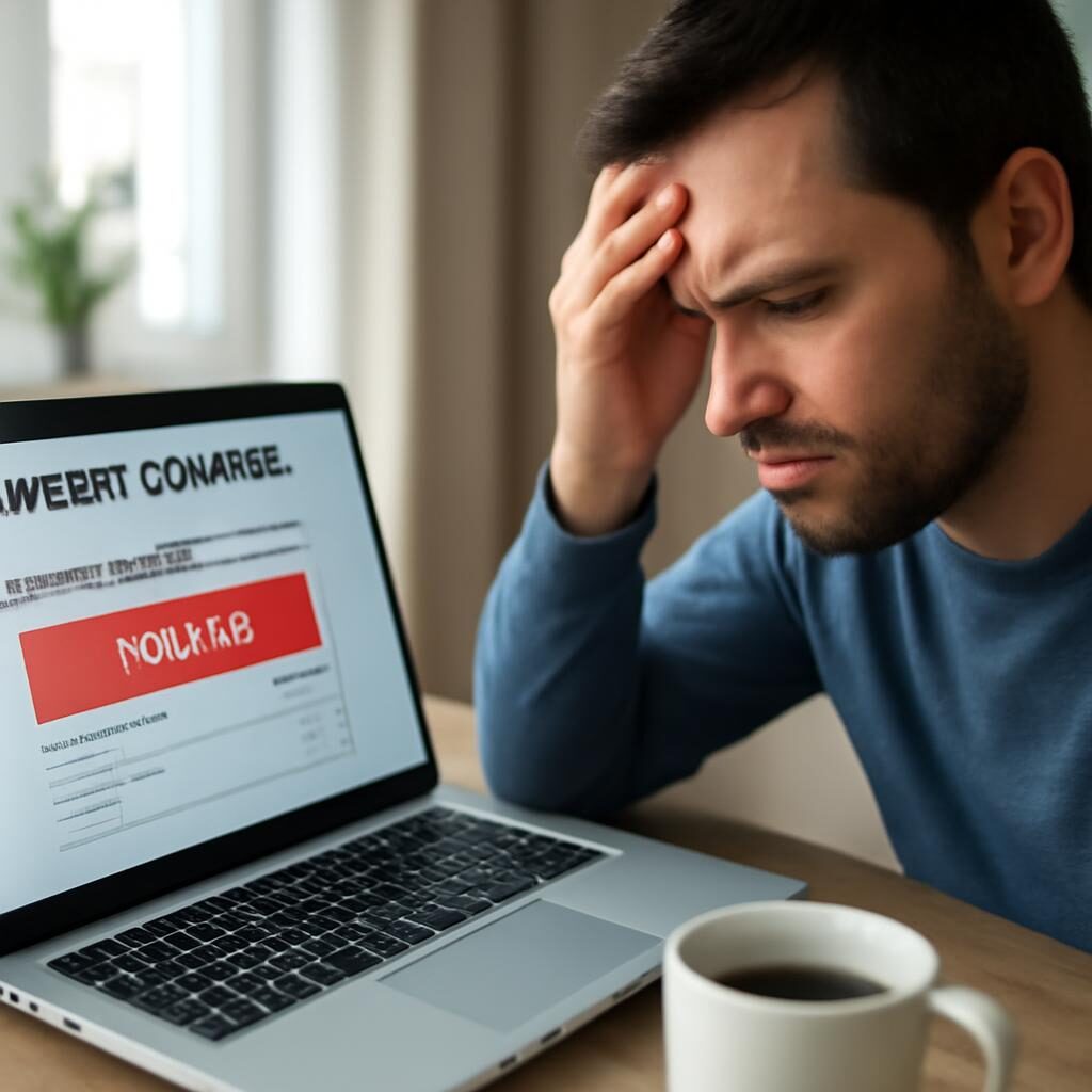 Litige e-commerce : consommateur frustré devant son écran