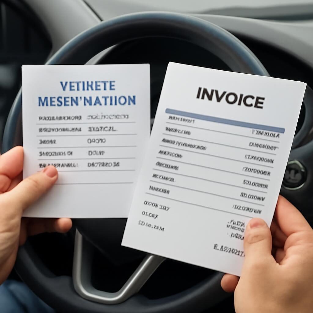Carte grise et facture de reparation pour engager une action en garantie vice cache